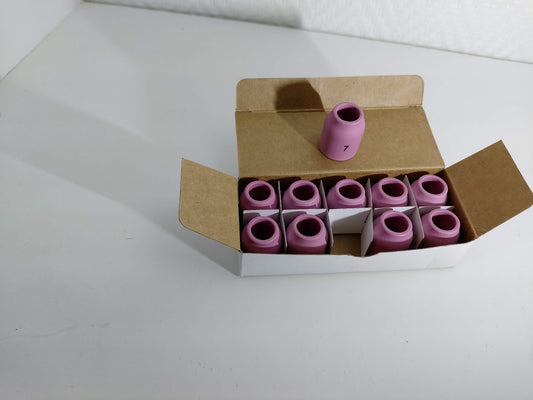 Keraaminen kaasukupu pieneen WP9/20 polttimeen kaasulinssille koko #7 10 kpl