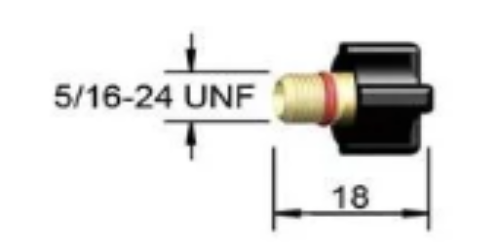 Lyhyt elektrodinsuoja WP9/20 pieneen tig-polttimeen 10 kpl